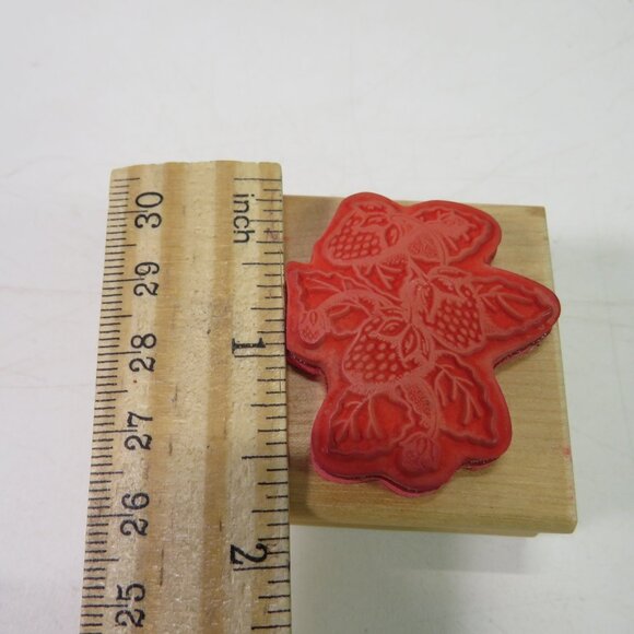 strawberries wood trivet and rubber stamp Fruit Food - Picture 4 of 13